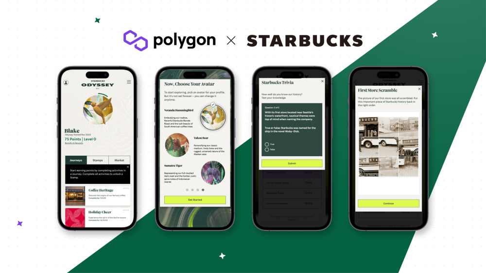 Starbucks has a new rewards program built on top of the Polygon network